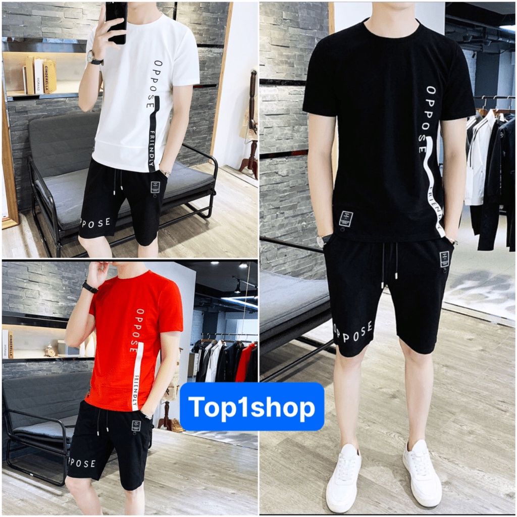 Đồ bộ nam Oppose SIÊU MÁT mùa hè MẶC NHÀ tập gym thể thao