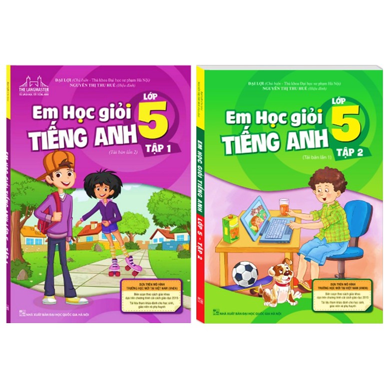 Sách - Combo Em Học Giỏi Tiếng Anh Lớp 5 (2 Tập)
