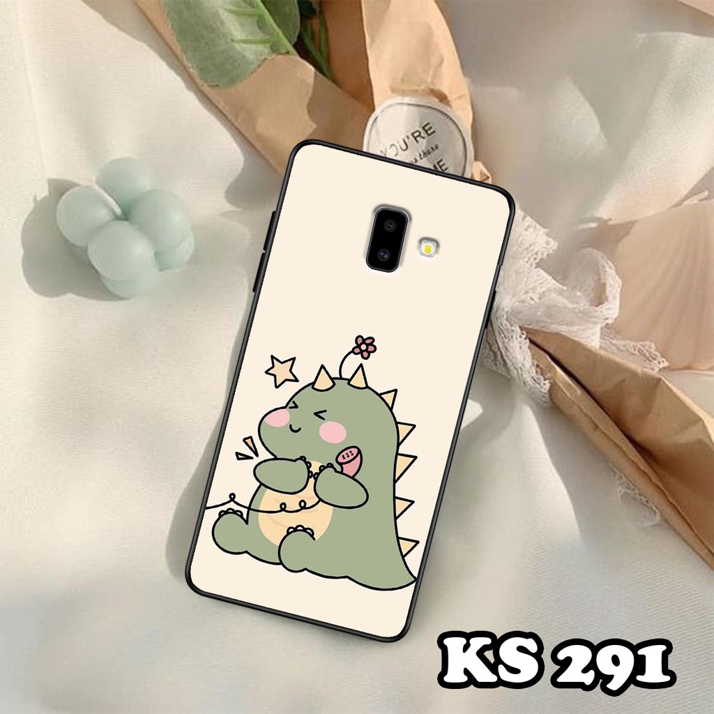 Ốp lưng Samsung J6 2018 - Samsung J6 Plus - Samsung J8 2018 - Ốp in hình khủng long DinoCute - Chất liệu TPU