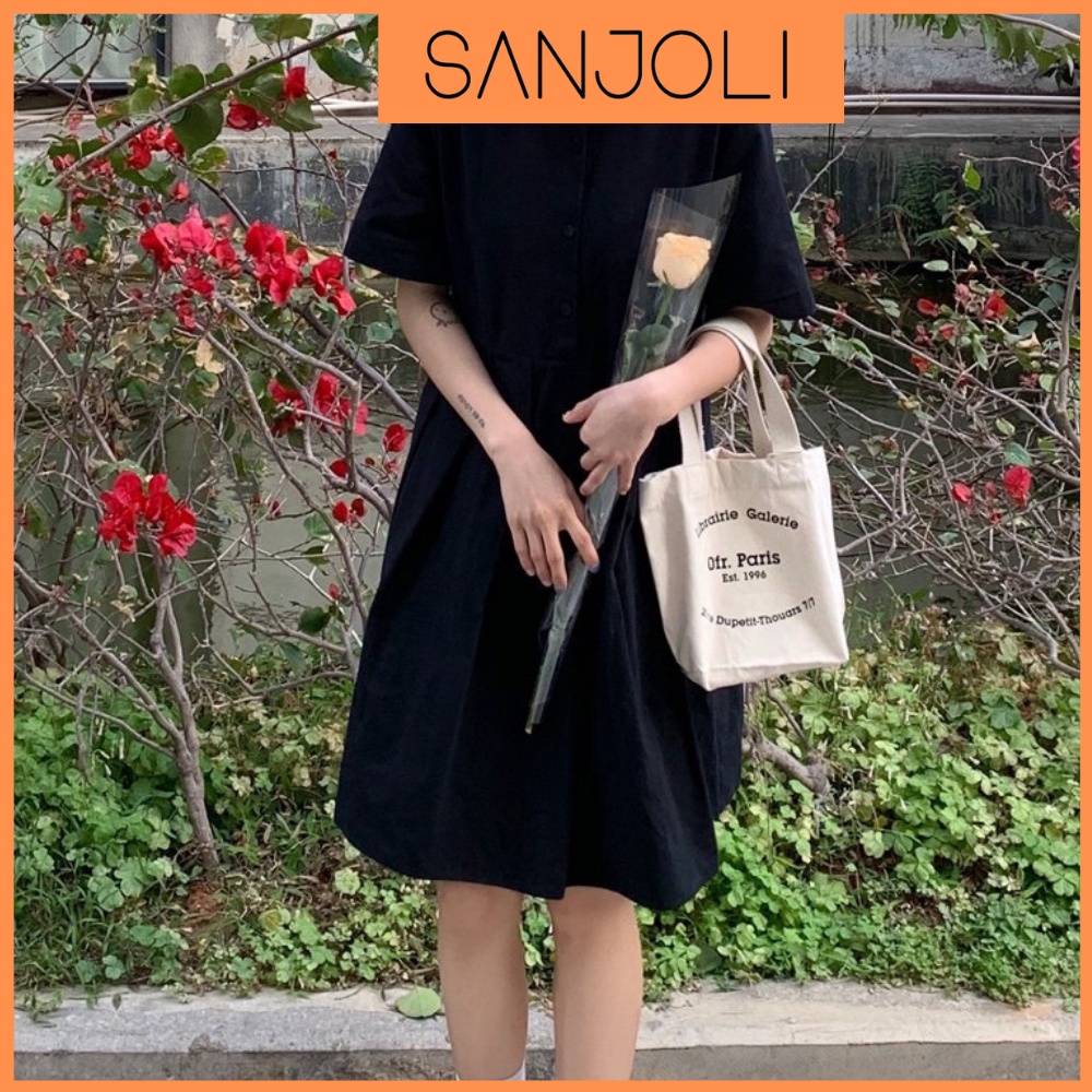 Đầm Babydoll Trắng SANJOLI Váy Đi Dự Tiệc Cưới Ngắn Dáng Xòe Form Rộng Đẹp Cổ Sơ Mi Thiết Kế Cao Cấp VD044 | BigBuy360 - bigbuy360.vn