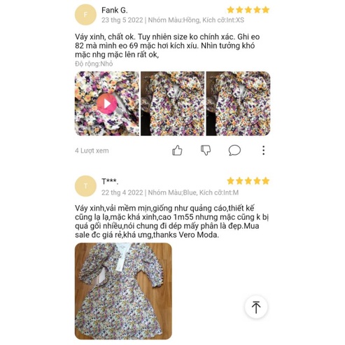 Thanh lý váy Vero moda size M new tag