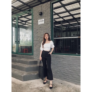 Quần tây ống loe dáng lửng lưng cao Flare Pants Reverclothings