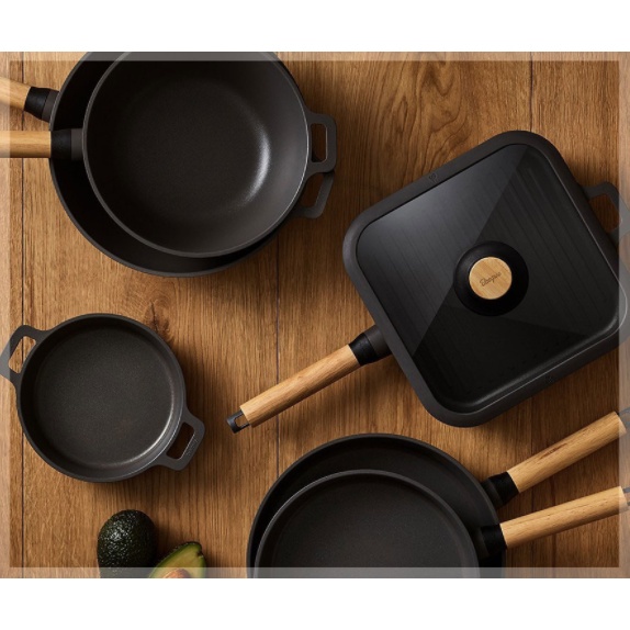 ♡K-kitchen♡ Bộ sưu tập chảo chiên bằng gỗ cảm ứng chảo