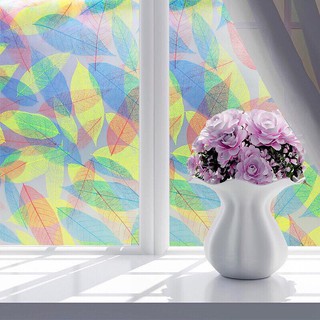 combo 5m decal dán kính mẫu lá màu khổ 45cm