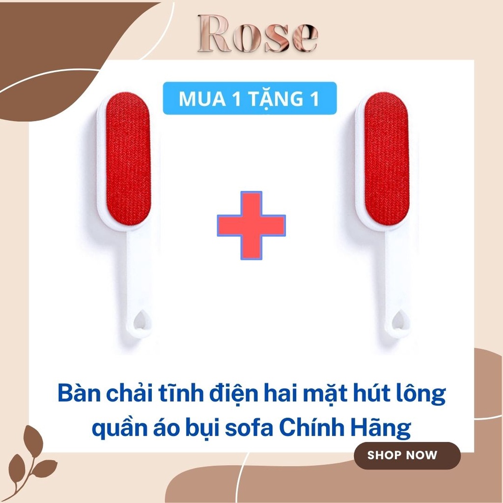 Bàn chải dọn lông tĩnh điện - Cây Lăn Tĩnh Điện - Cây Lăn Bụi Đa Năng Hút Lau Sạch Lông Chó Mèo, Quần áo, Chăn,Nệm, Ghế