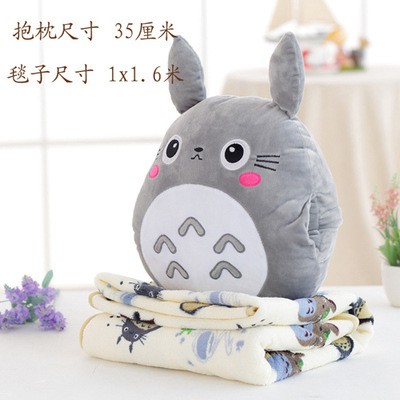 Bộ Chăn Gối Ngủ Trưa 3 Trong 1 Hình Totoro Dễ Thương