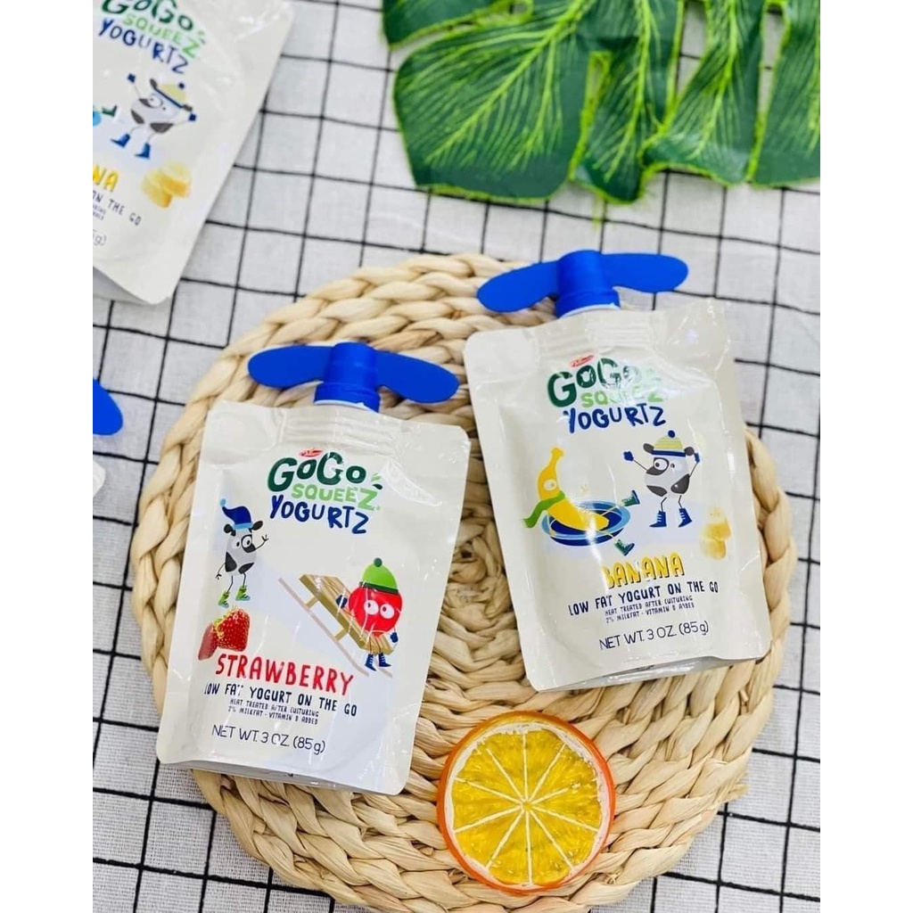 Sữa Chua Nguội Gogo Squeez Mỹ Cho Bé Từ 6 Tháng Cung Cấp Canxi Vitamin Cho Bé Cứng Cáp