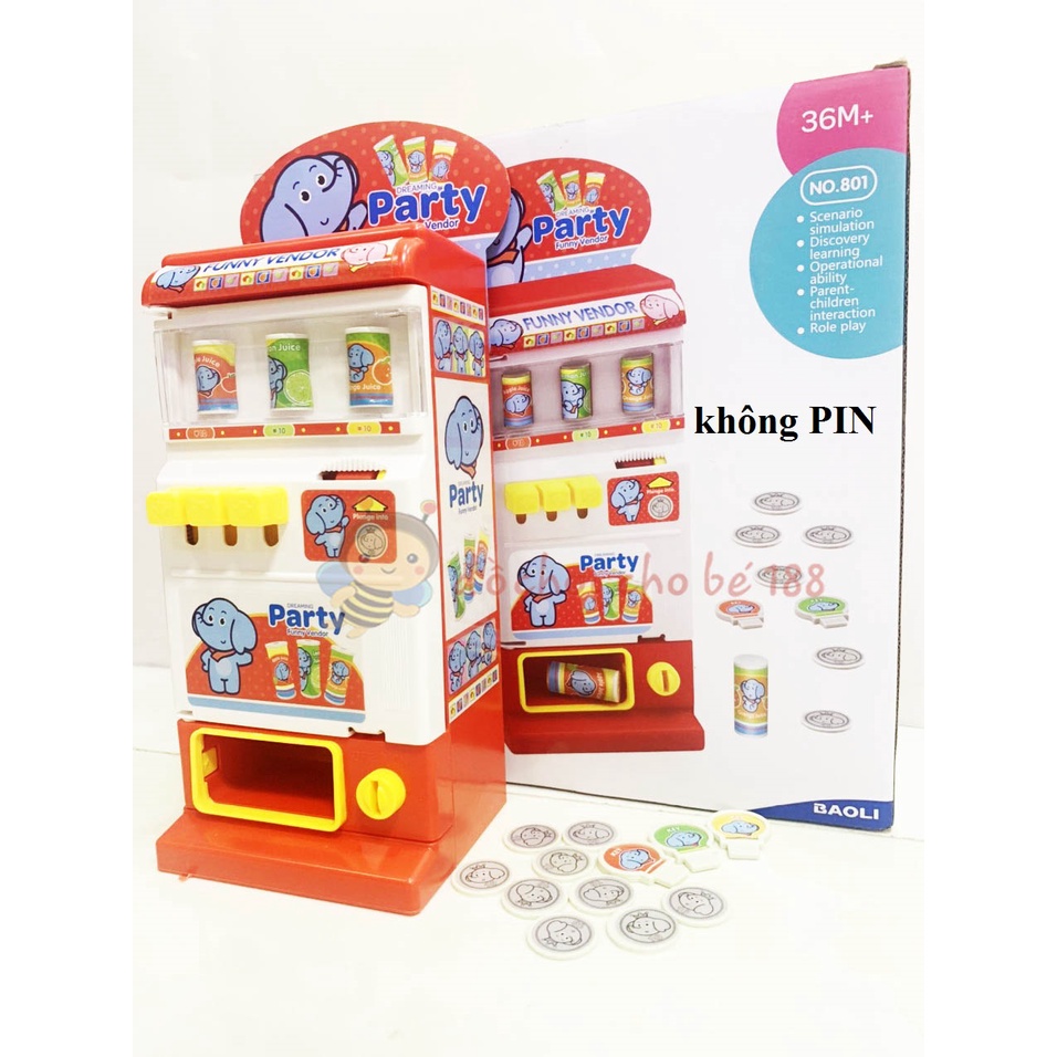 Máy bán nước tự động, máy bán hàng tự động cho bé con voi