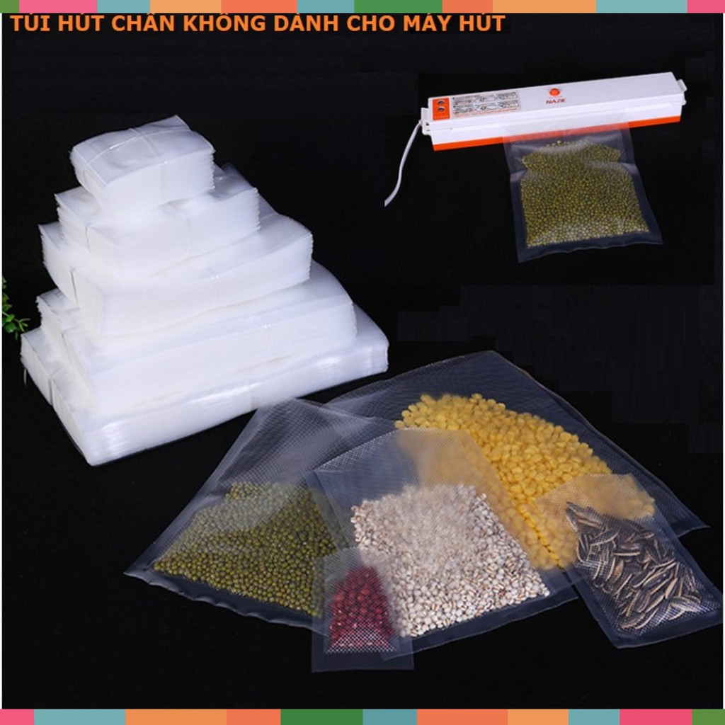 Túi hút chân không 1 mặt nhám - túi hút chân không
