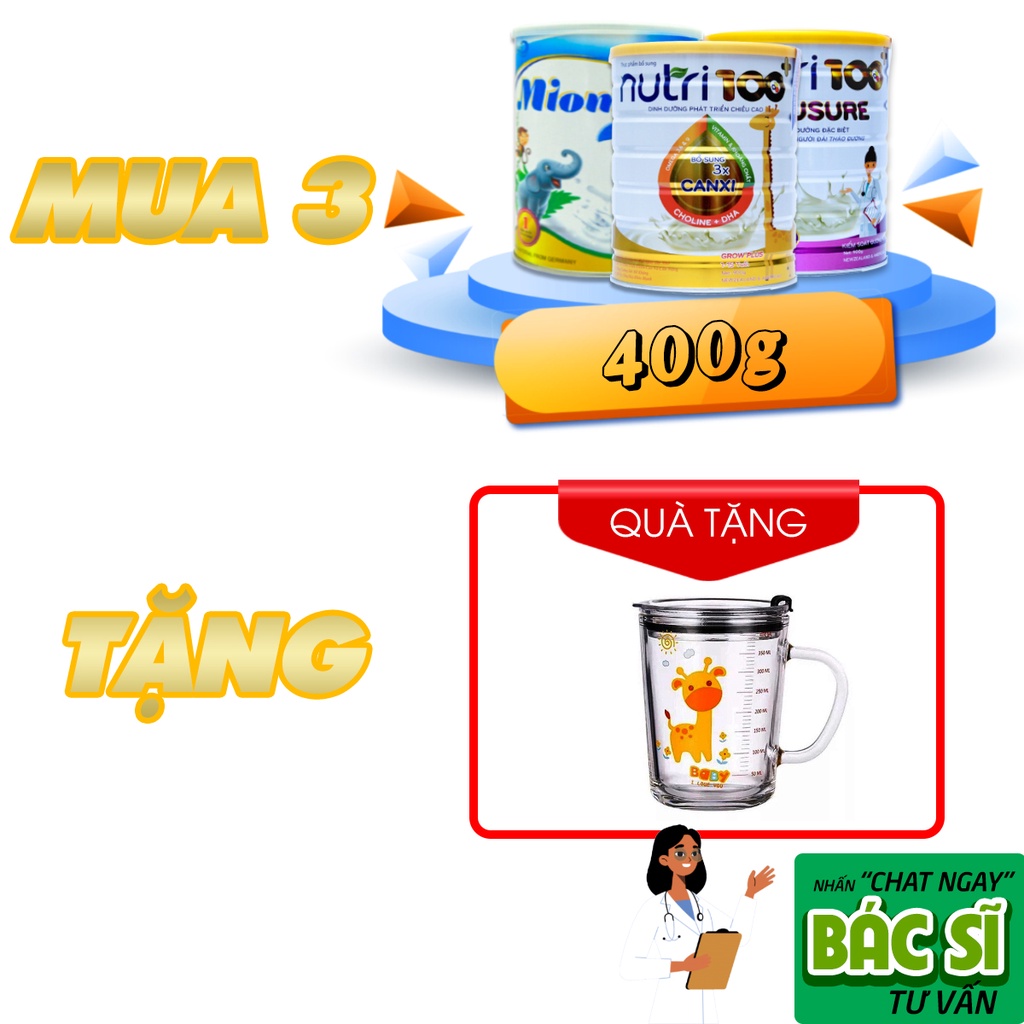 Sữa bột dinh dưỡng cho trẻ sơ sinh, trẻ sinh non, trẻ thiếu sữa mẹ MIOMIL Colokids 400g