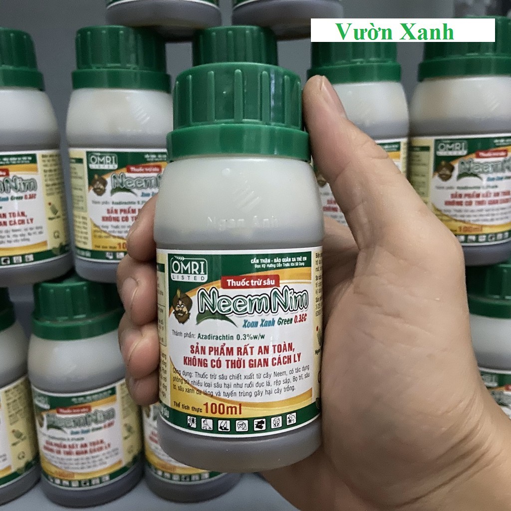 Dầu Neem Hữu Cơ Bảo Vệ Cây Trồng 100ml (Không cần cách ly)