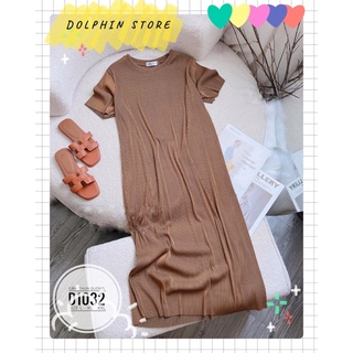 BIGSIZE Đầm thun dài bigsize