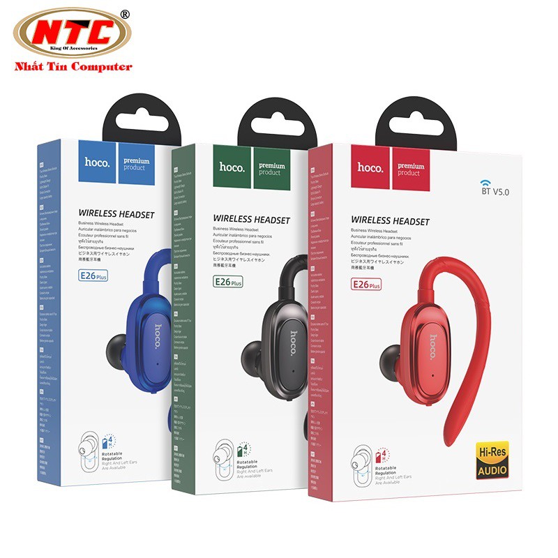 Tai nghe bluetooth nhét tai Hoco E26 Plus Encourage V5.0 - Hàng chính hãng | WebRaoVat - webraovat.net.vn