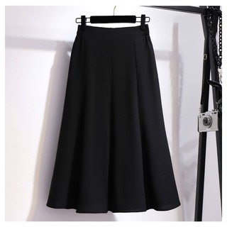 Chân váy Midi đen cho người béo , mập - Chân váy bigsize