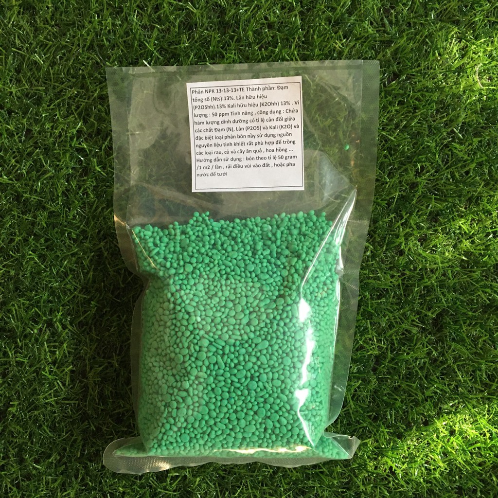 Phân bón NPK 13-13-13 +TE 500gr bón cho nhiều loại cây