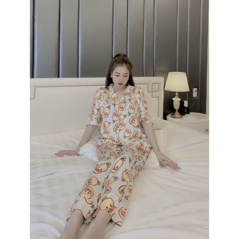 Đồ bộ - bộ ngủ - Pijama chất lụa LATIN cao cấp mác SAM/Victoria (hàng chuẩn 100%).