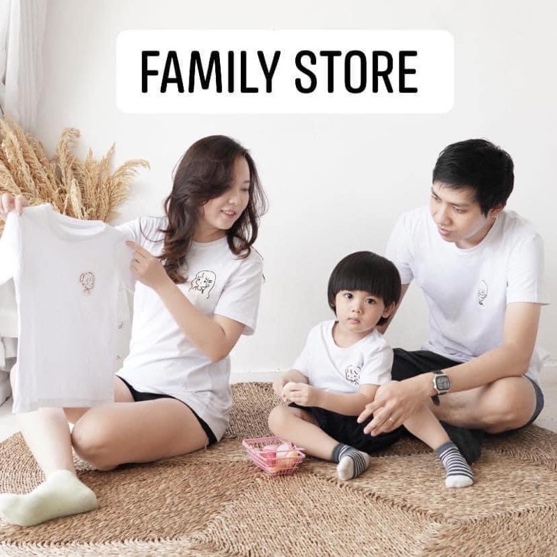 áo cặp gia đình 3/4/5 người chất cotton đẹp co giãn 4c mẫu dễ thương phong cách. Family store