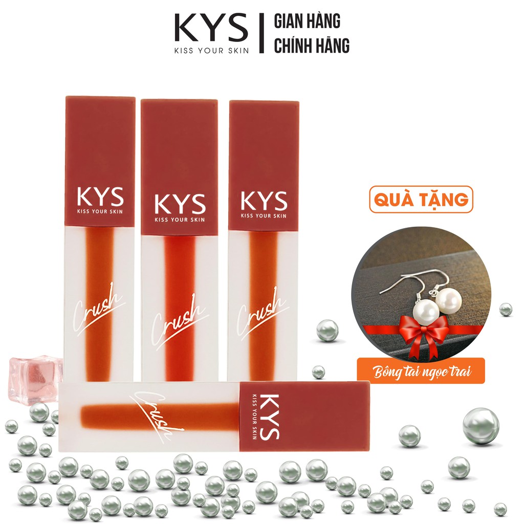 [Mã FMCGM50 - 8% đơn 250K] Set 2 Son Kem Lì Lâu Trôi Mềm Môi KYS Crush Chocolate (COMBO 2 Son Tặng Kèm Bông Tai Cao Cấp) | BigBuy360 - bigbuy360.vn