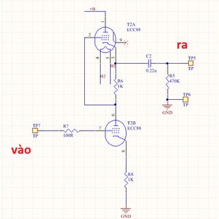 H09 Mạch đệm tín hiệu SRPP cho đèn 09 chân