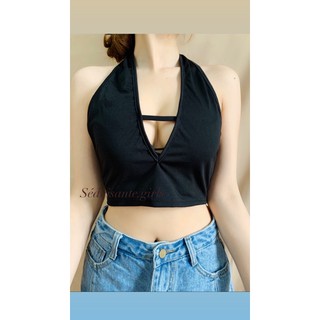 [ẢNH THẬT] ÁO CÚP NGỰC CHỒNG CỔ V