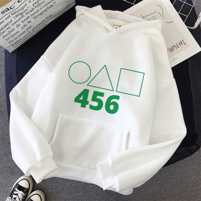 [Nhiều Mẫu Đẹp] Áo Nỉ Bông Squid Game Hoodie tay dài ấm áp cặp đôi Aomivn gia đình trẻ em full size Trò Chơi Con Mực