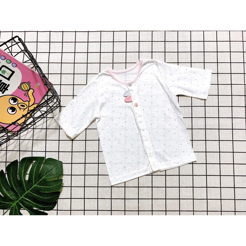 sz80 Áo lẻ cotton giấy happyland xuất hàn