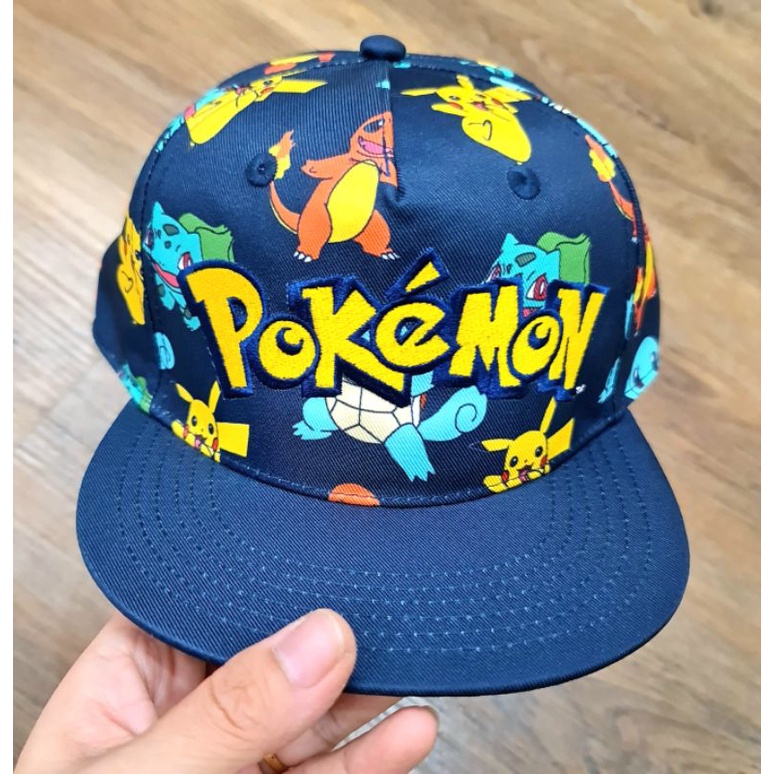 Mũ lưỡi trai  HM xuất dư trẻ em - Nón Snap lưỡi trai bé trai Pi..ca..chu (2 mẫu