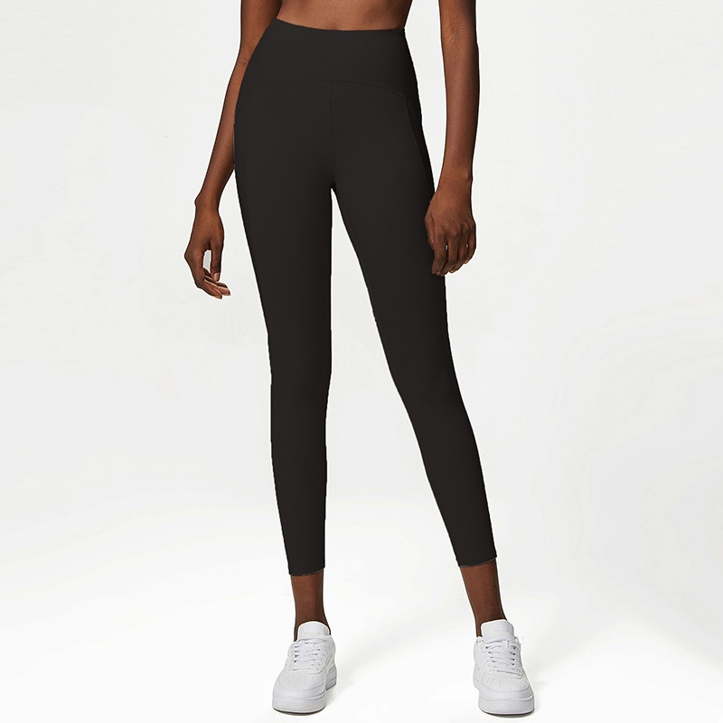 Quần Legging Thể Thao Cạp Cao Thêu Họa Tiết Cho Nữ c136