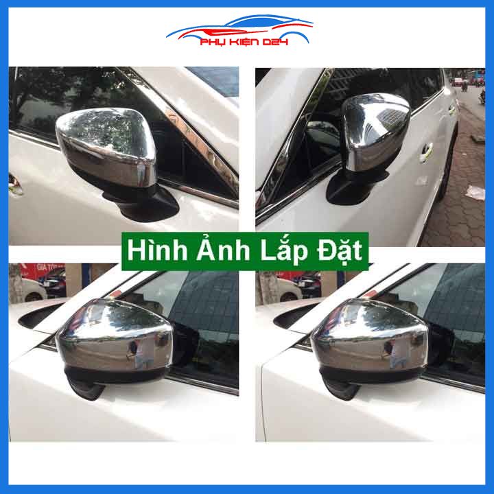 Ốp gương Mazda CX8 2019-2020-2021-2022 mạ crom bảo vệ chống trầy trang trí làm đẹp xe