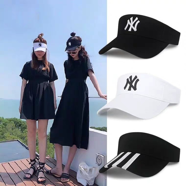 Nón nửa đầu nam nữ Hàn Quốc, mũ Tennis N,yY. thiết kế không nóc thể thao năng động - TRIEUVY