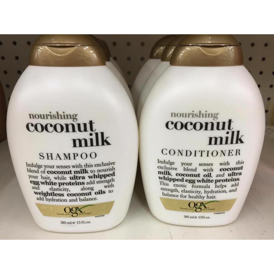 Dầu Gội Và Dầu Xả OGX Nourishing Coconut Milk của Mỹ