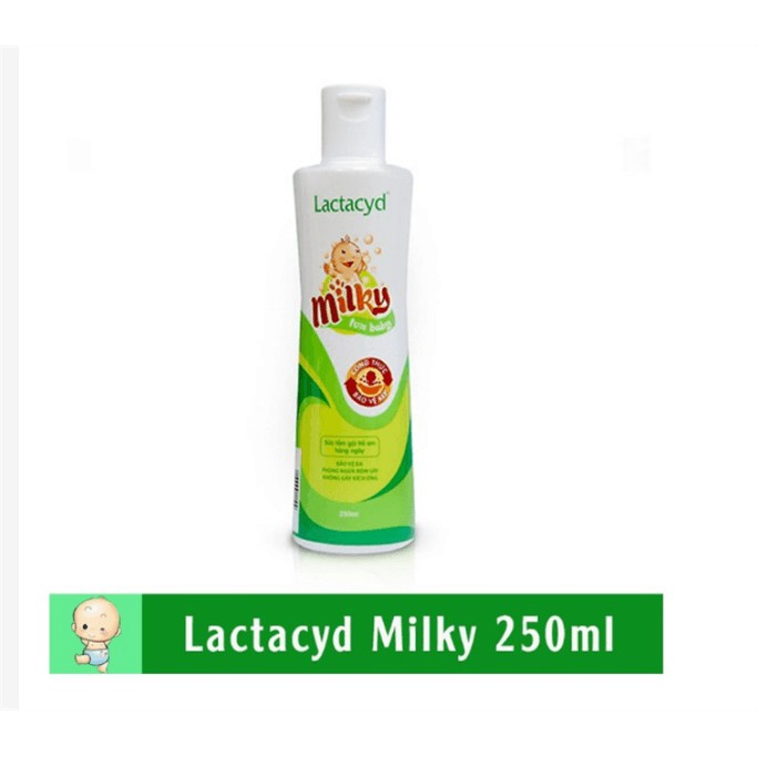 Sữa tắm gội trẻ em Lactacyd Milky