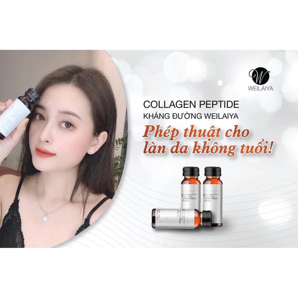 Collagen Kháng Đường WEILAIYA - Chống Lão Hóa Giữ Mãi Thanh Xuân (Hộp 8 Chai 50ml)