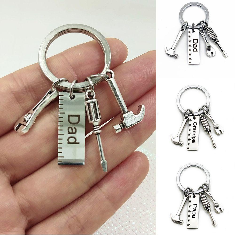 Móc Khóa Tua Vít Treo Chìa Khóa Bằng Thép Không Gỉ In Chữ BORAG Dad