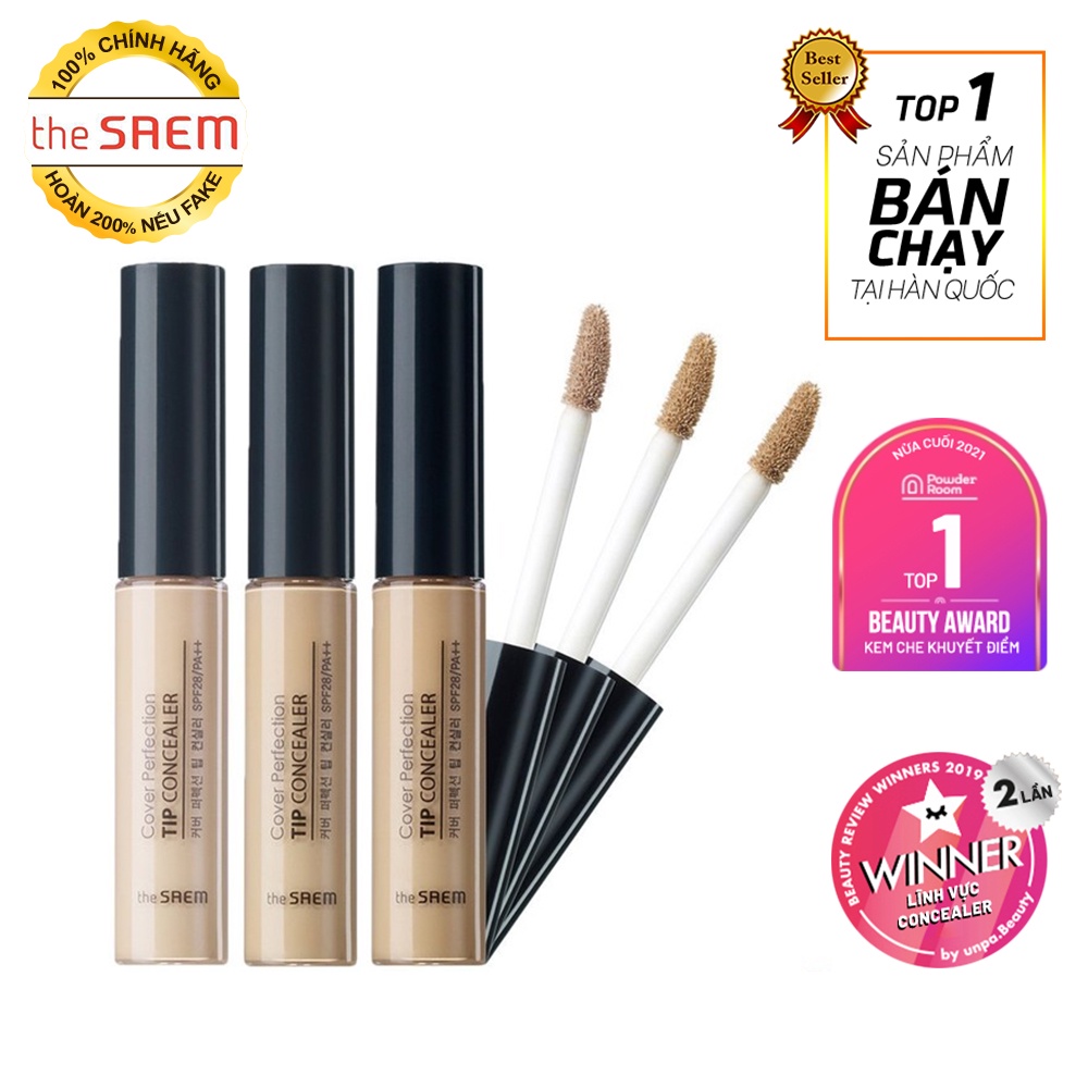 Kem che khuyết điểm The Saem Cover Perfection Tip Concealer (6.5g)