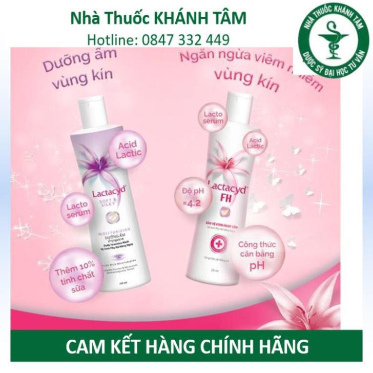 ! Dung dịch vệ sinh Lactacyd FH - Lactacyd lá trầu không ngày dài tươi mát - Lactacyd soft &amp; silky ! !