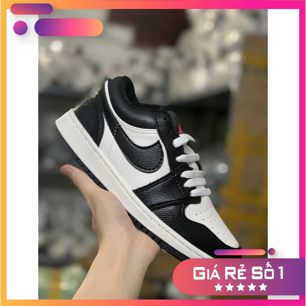 (FREESHIP+ẢNH THẬT) Giày Jordan low đen trắng full box bill-dây phụ