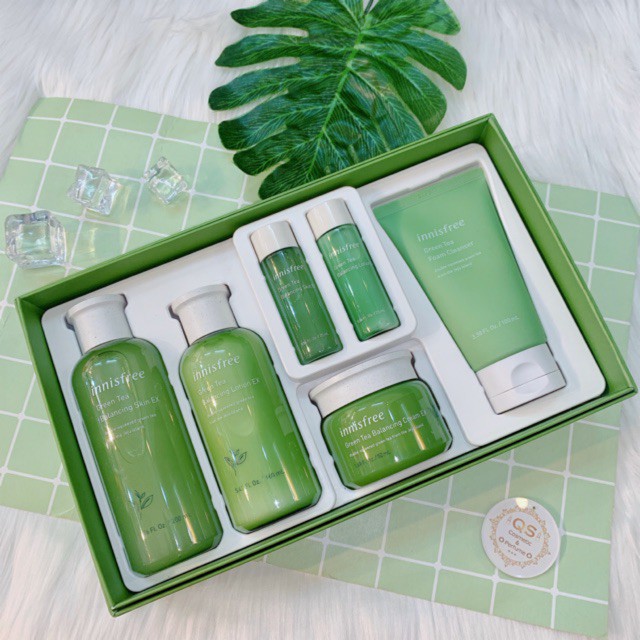 Set Dưỡng Da Trà Xanh Innisfree Green tea Balancing Trio Set EX