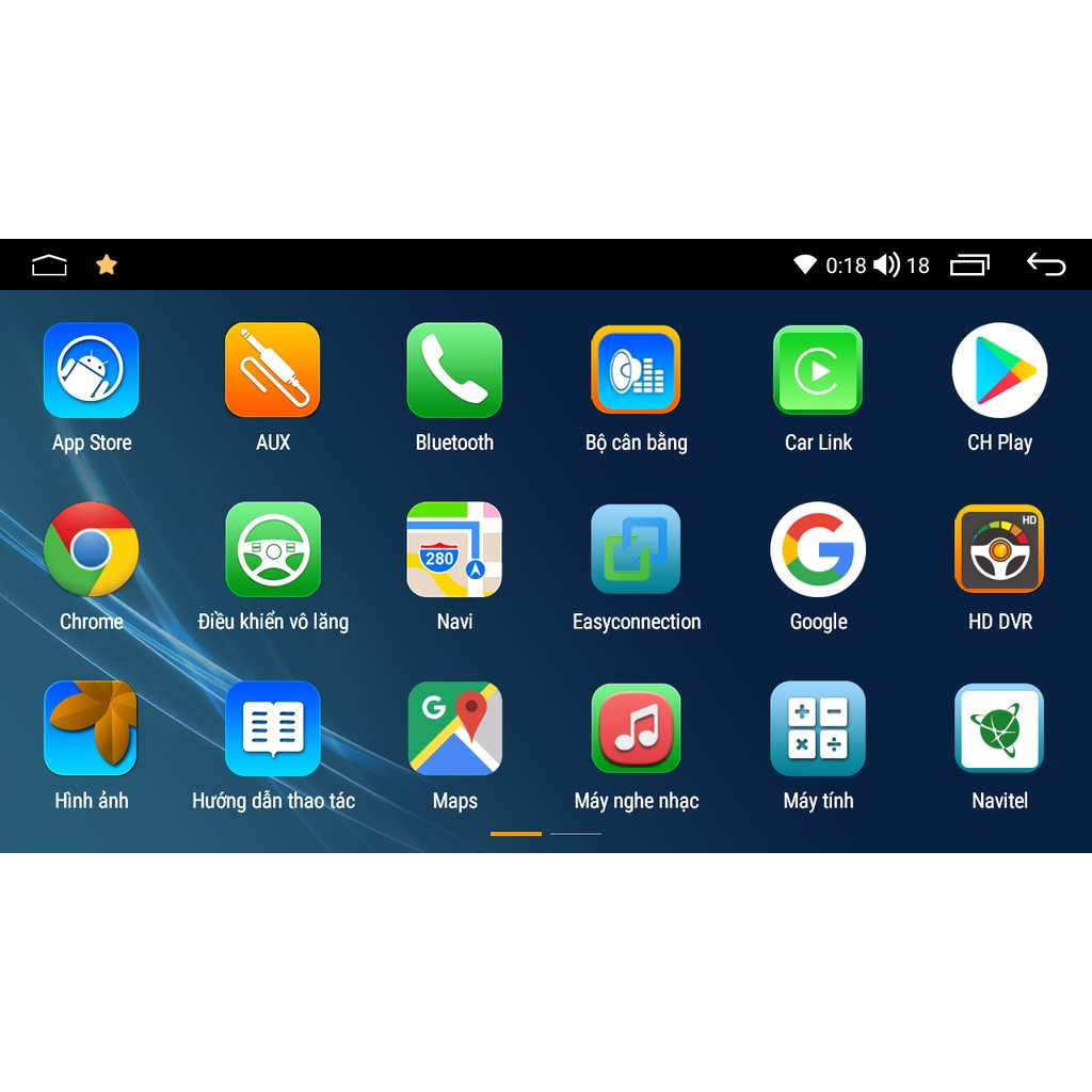 Bộ Giao diện Laucher IOS CAR cho Màn hình Android đẹp và tiện ích