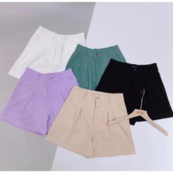 [Giá sỉ] Quần short nữ, Quần sooc nữ gập gấu chất liệu tuyết mưa loại 1