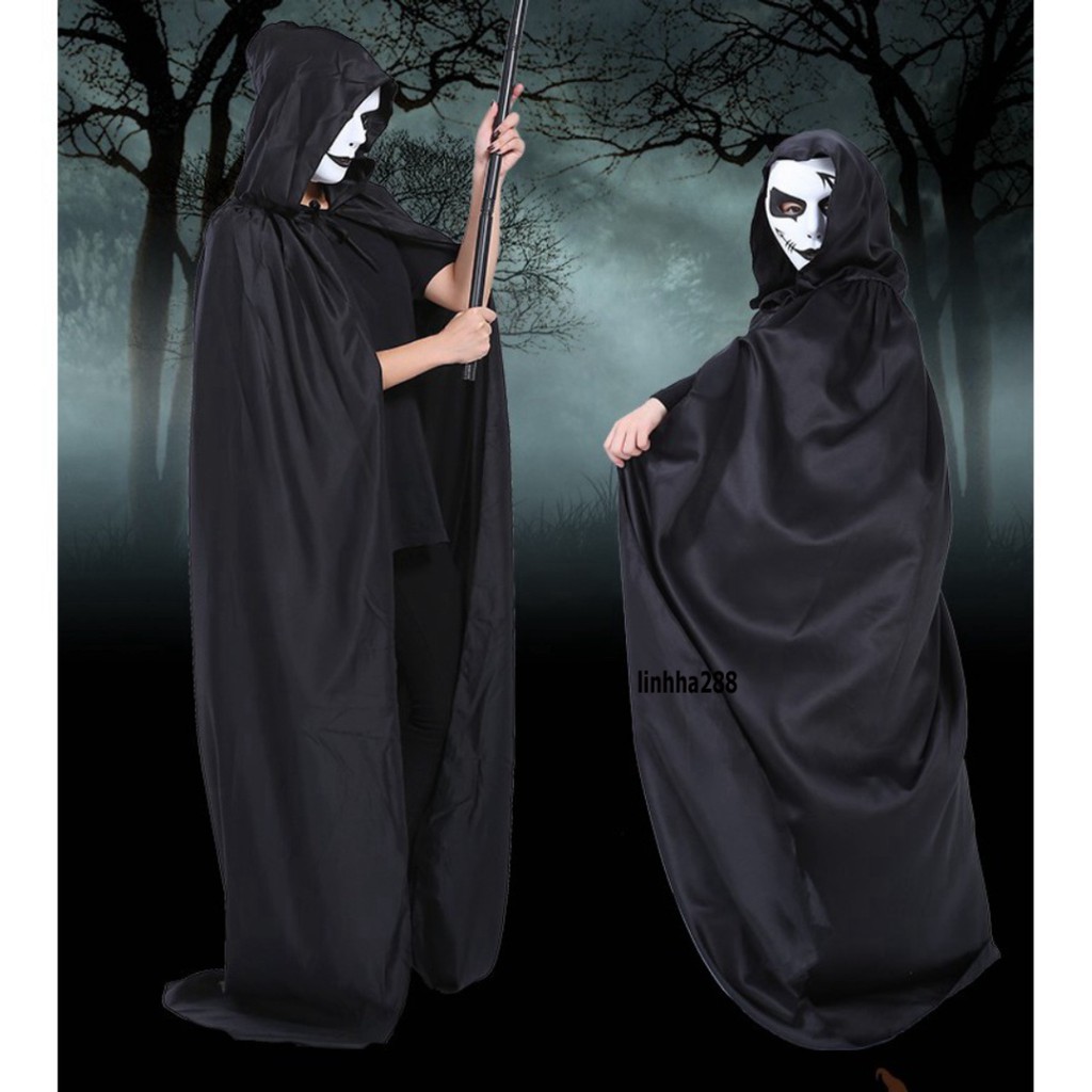 Trang phục hóa trang Thần Chết-BỘ QUẦN ÁO MA HÓA TRANG HALLOWEEN CAO CẤP DÀNH CHO CẢ NAM VÀ NỮ