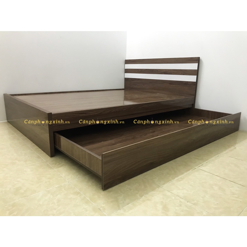 Giường ngủ kéo 2 tầng thông minh, gỗ MDF CPX-G33
