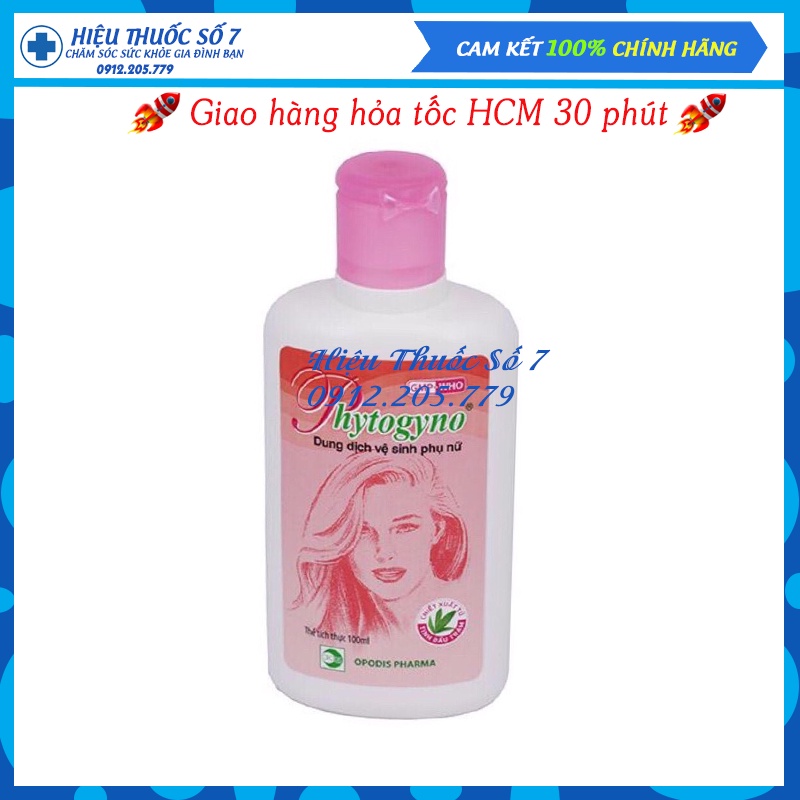 Dung dịch vệ sinh phụ nữ Phytogyno hồng 100ml