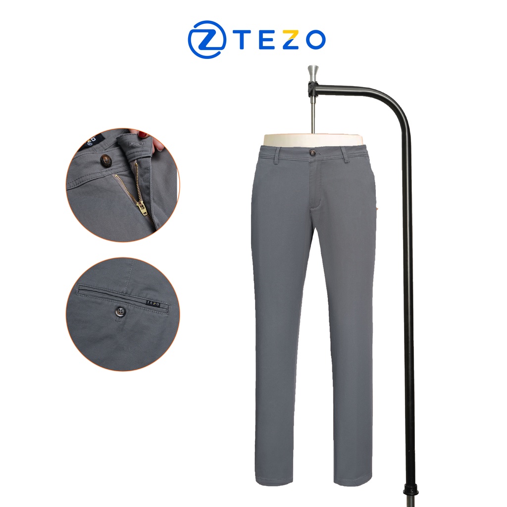 Quần kaki nam thiết kế Tezo dáng dài lịch sự 2204QKKT01