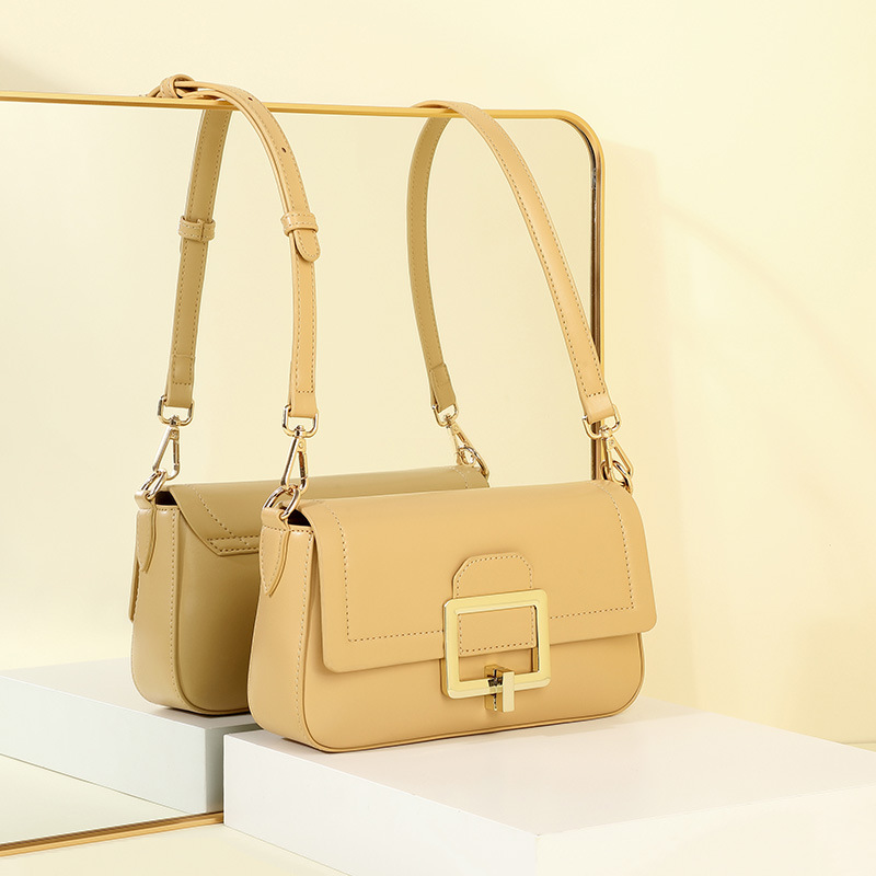 Túi Xách Đeo Vai Hình Vuông Có Khóa Thời Trang Dành Cho Nữ