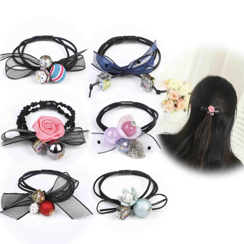 Dây buộc tóc nữ mẫu đẹp - Set 10 dây cột tóc dễ thương, bền đẹp - NASI Store