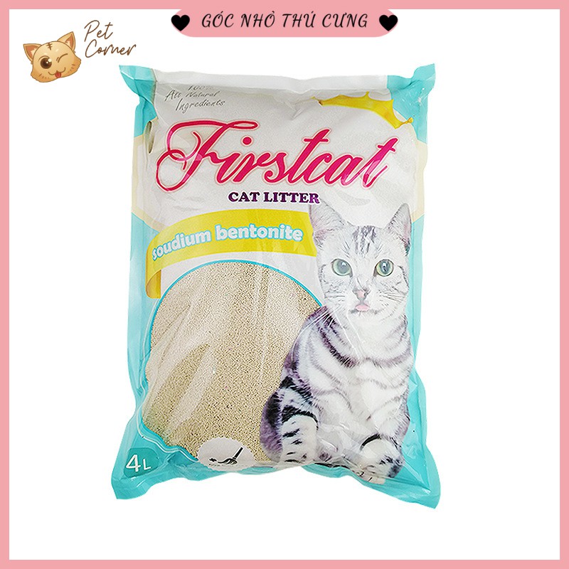 [Siêu hot] Cát vệ sinh cho mèo Firstcat dạng hạt bentonite 4L