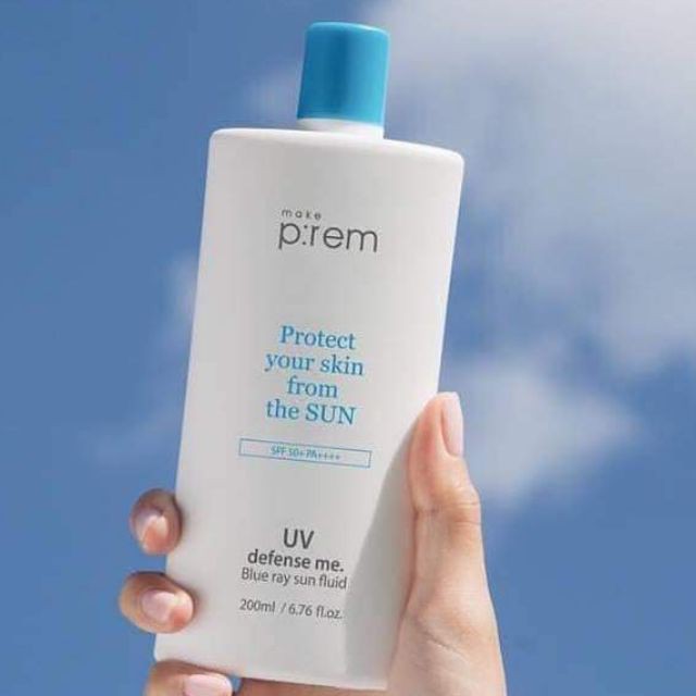[Full 200 ml][ĐỦ BILL] Kem Chống Nắng Make P:rem UV Defense Me Blue Ray Sun Fluid Make Prem | BigBuy360 - bigbuy360.vn