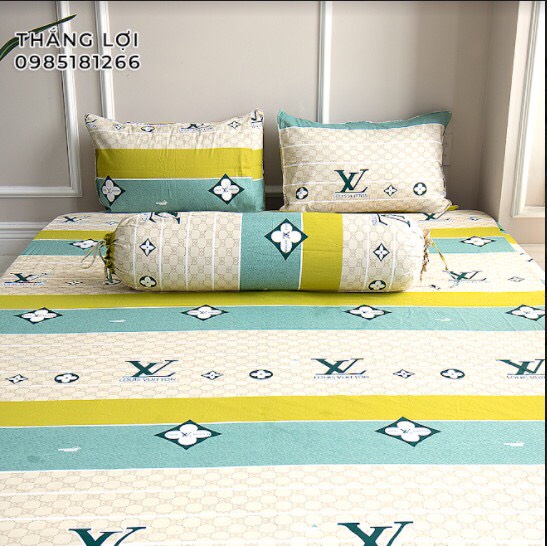 Drap Cotton 100% Thắng Lợi chính hãng Mẫu C197 IN LOGO THẮNG LỢI vệ sinh dễ dàng.