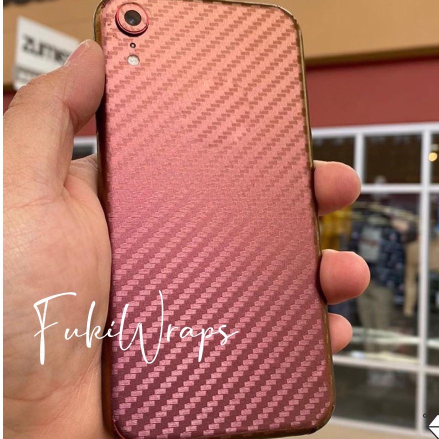 Tấm Dán Skin mặt sau Carbon Chuyển Sắc Full Viền Dành cho 13prm , 12prm , 11prm , x , xsm , 6p , 7p , 8p - FukiShop